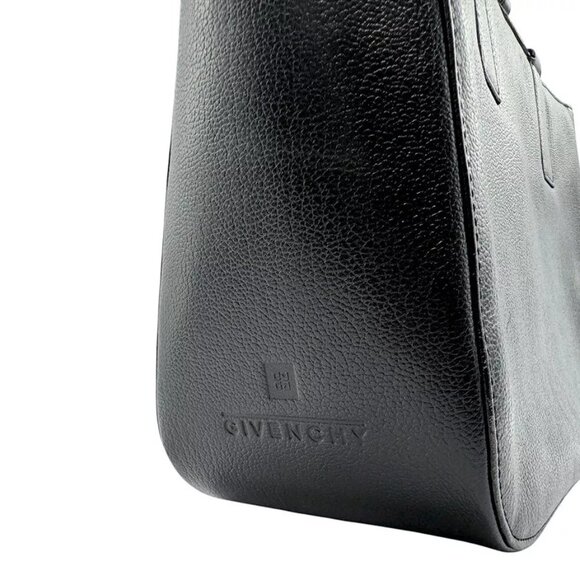 Auth GIVENCHY Handbag Black Leather/Plastic - - Picture 10 of 12